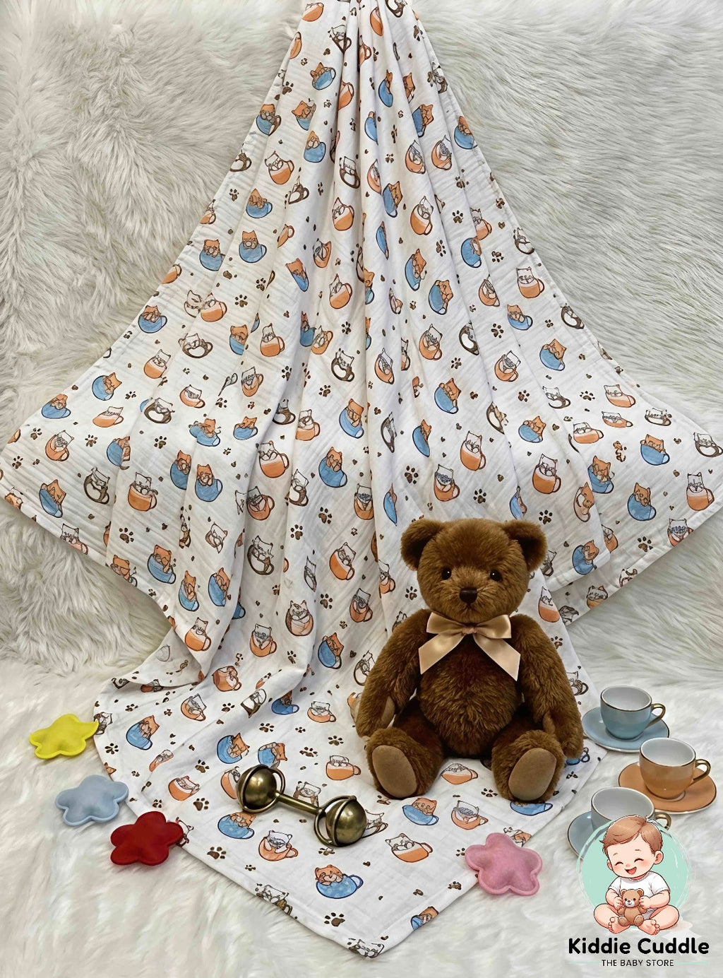 Crinkled Muslin Towel