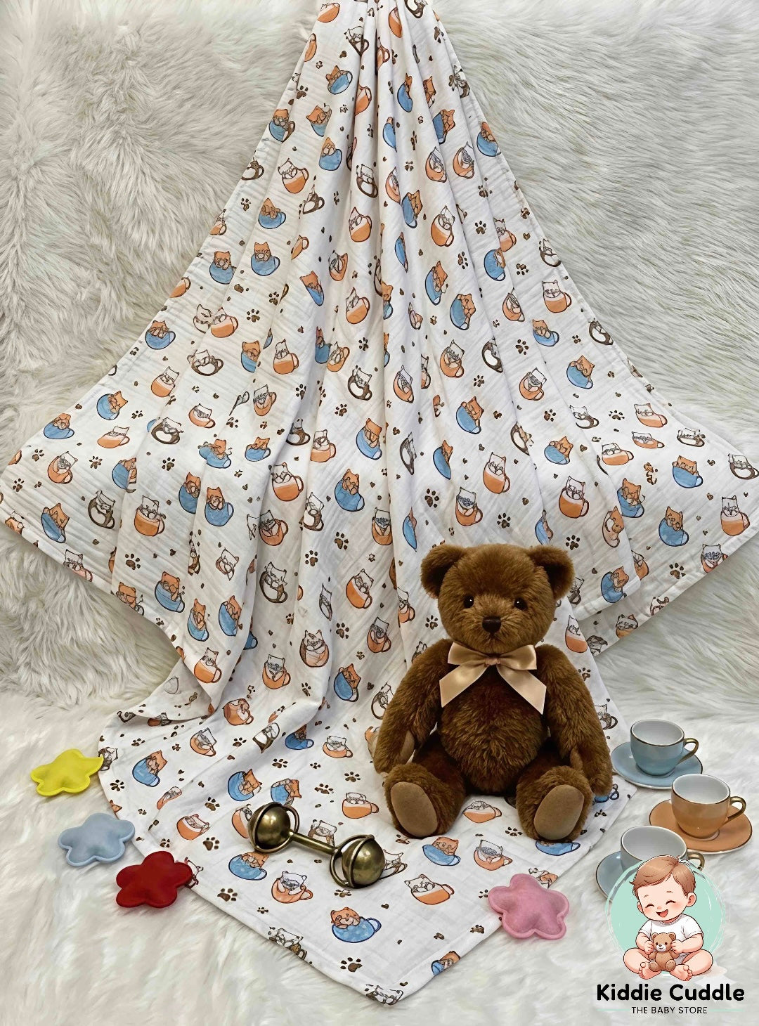 Crinkled Muslin Towel