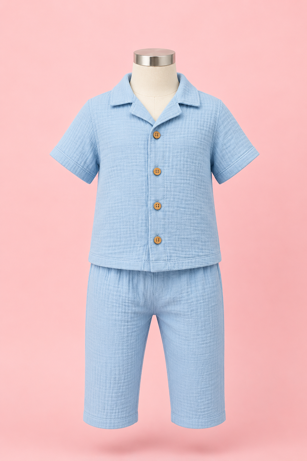 Crinkled Muslin Co-ord set