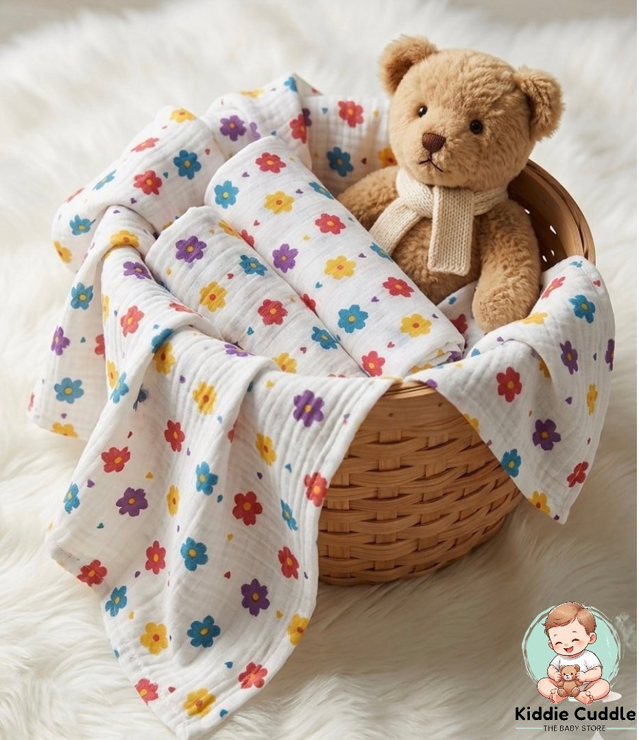 Crinkled Muslin Towels