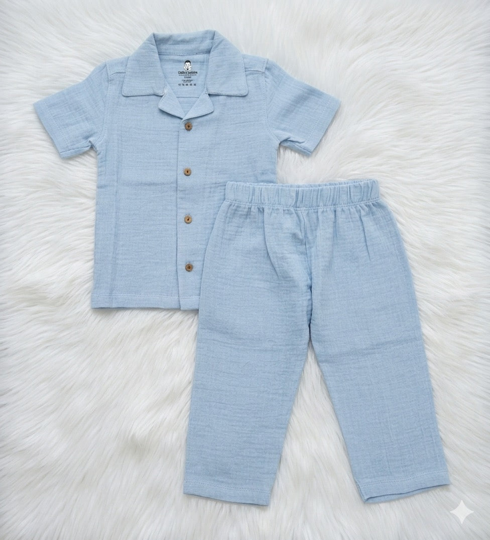 Crinkled Muslin Co-ord set